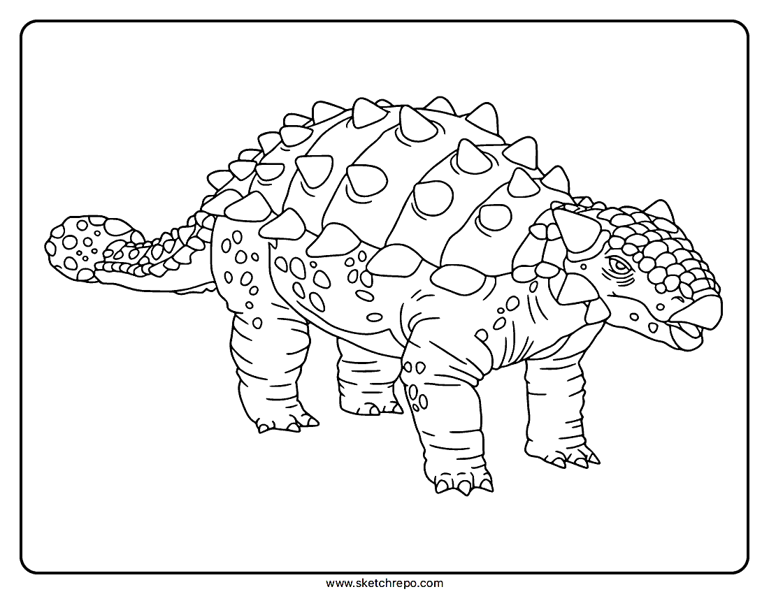 Ankylosaurus Coloring Page
