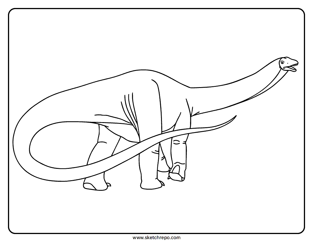 Apatosaurus Coloring Page