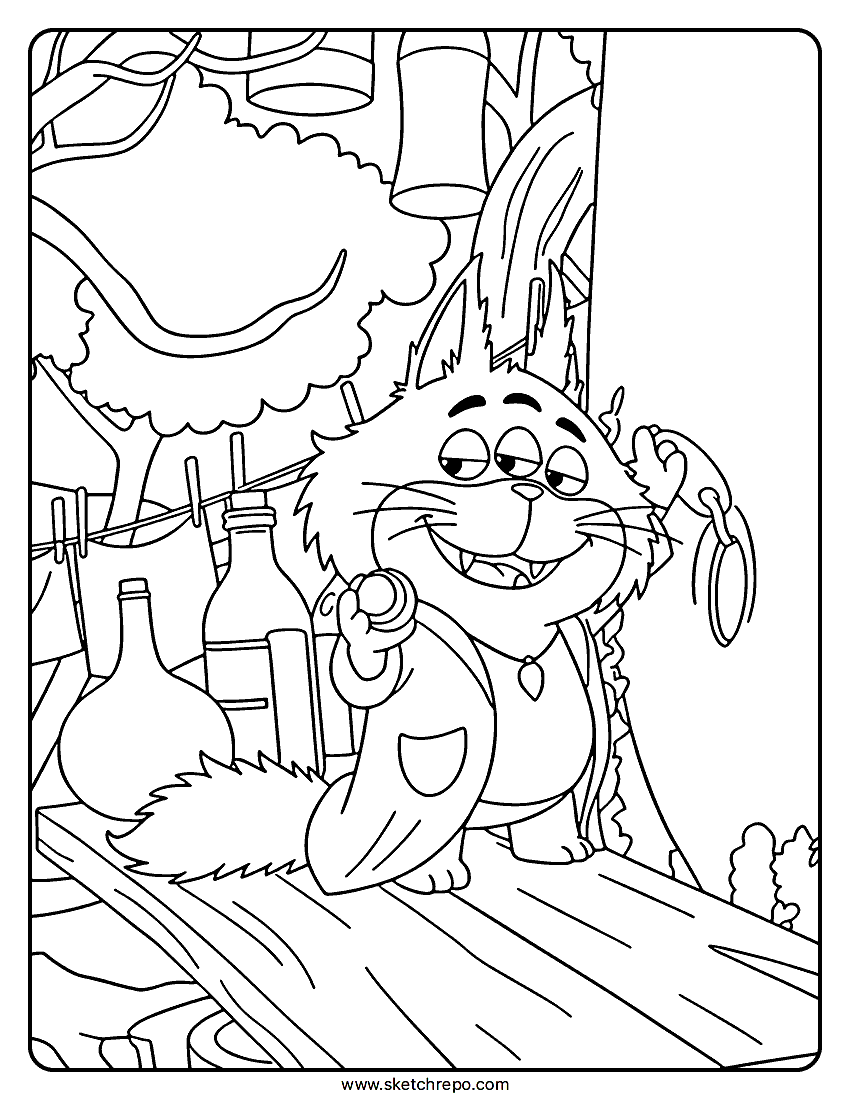 Beef Roger in Hexed Coloring Page