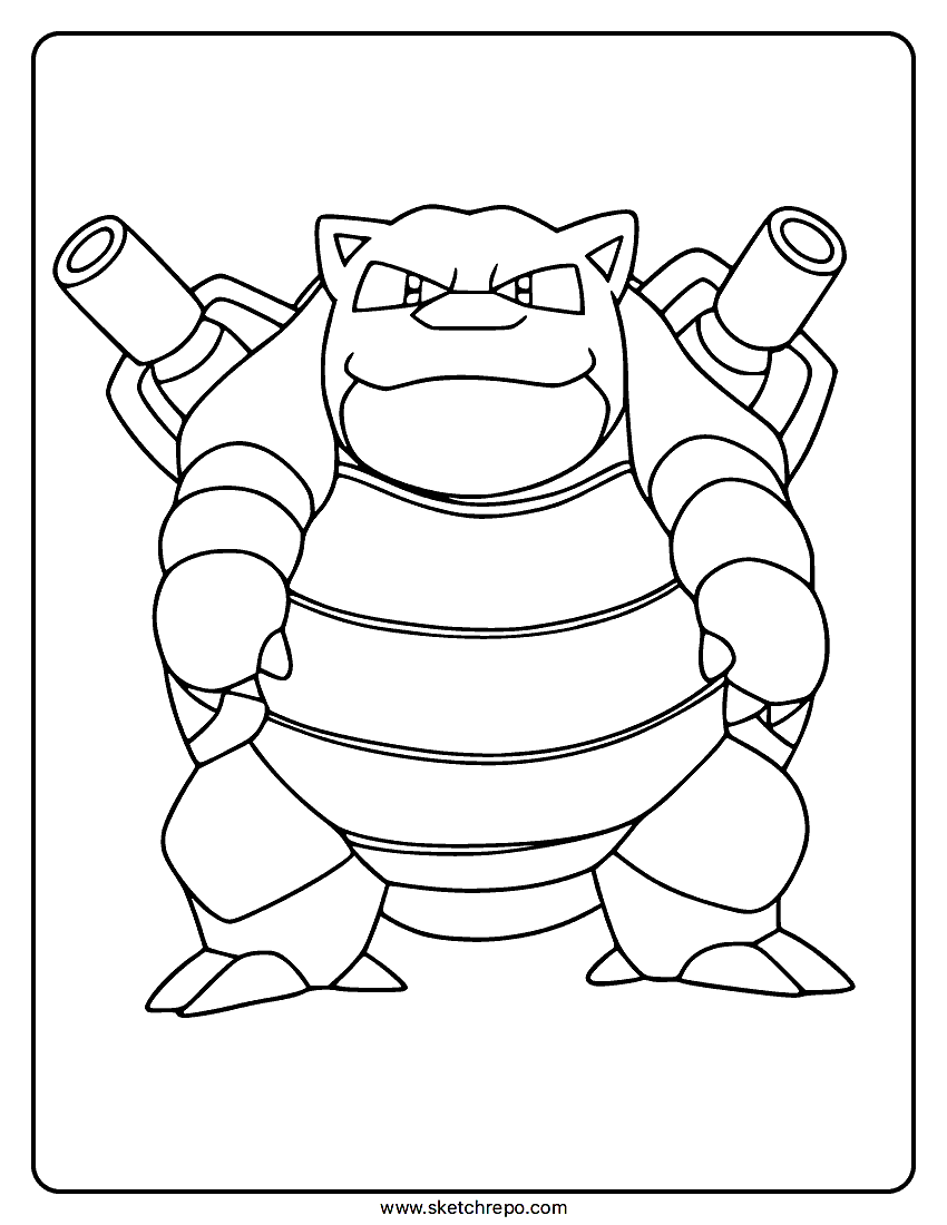 Blastoise Coloring Pages