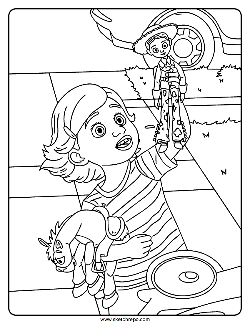 Bonnie Jessie Bullseye Coloring Page