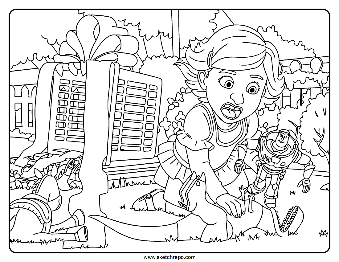 Toy Story 5 Bonnie Coloring Sheet