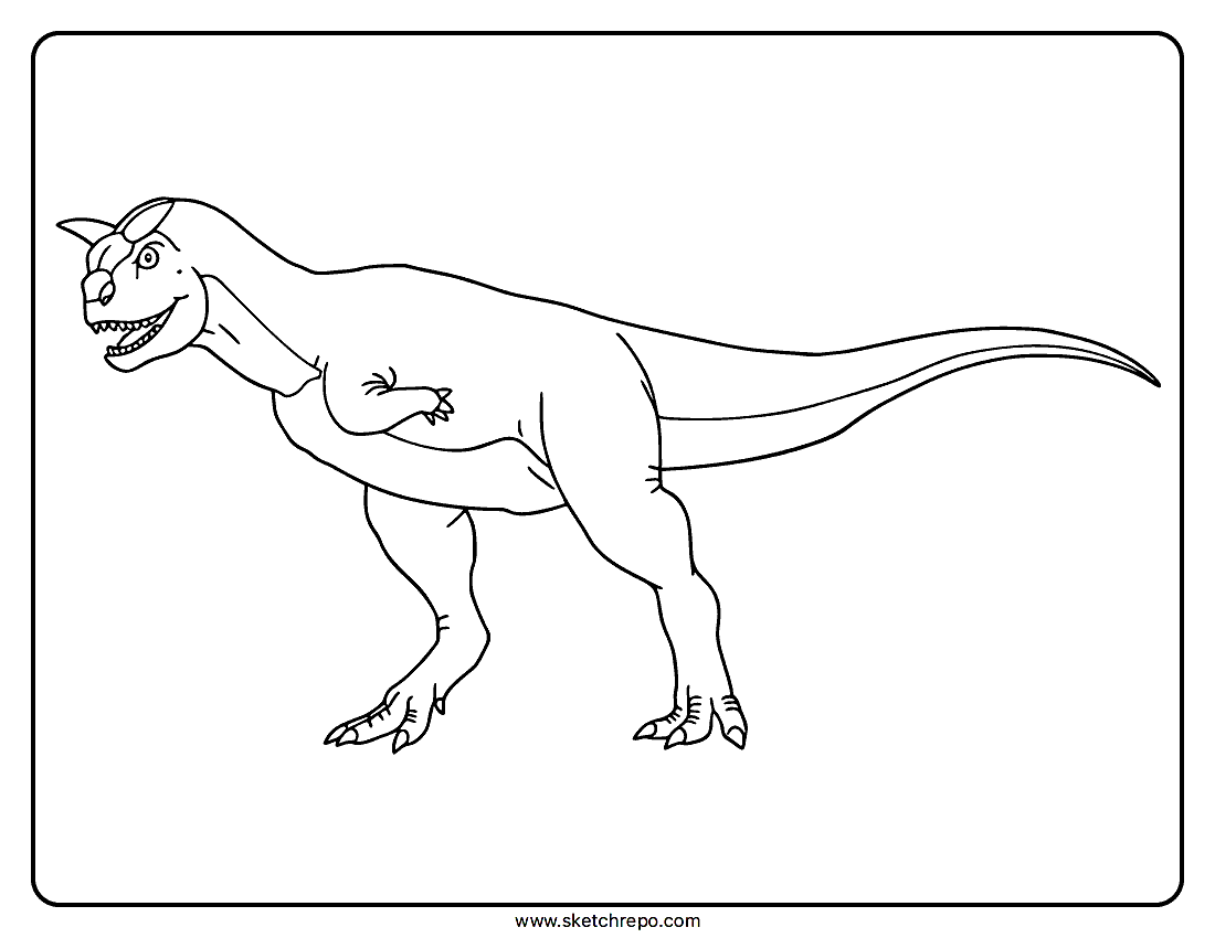 Carnotaurus Coloring Page