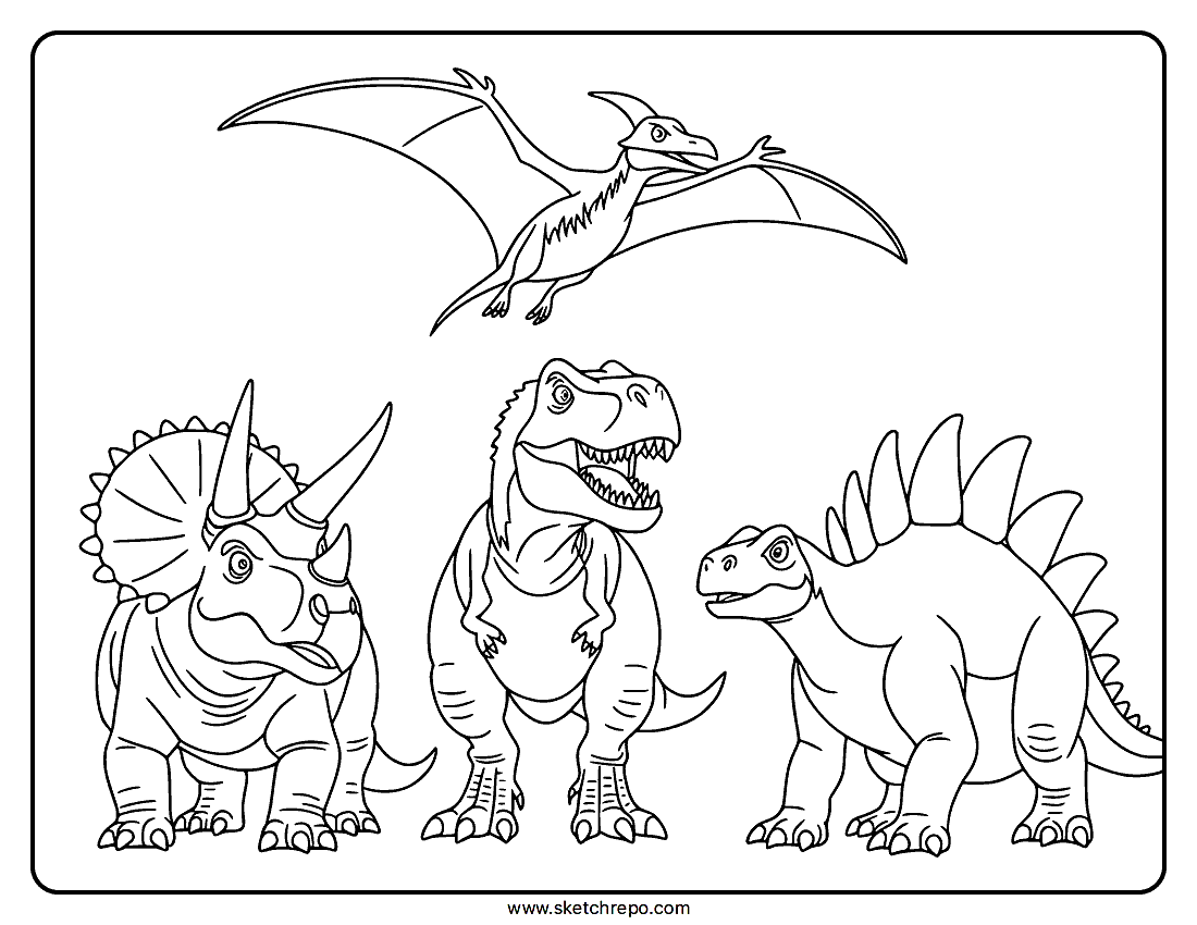 Dinosaur Coloring Pages