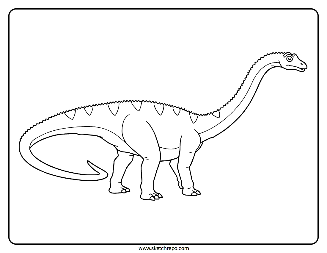 Diplodocus Coloring Page