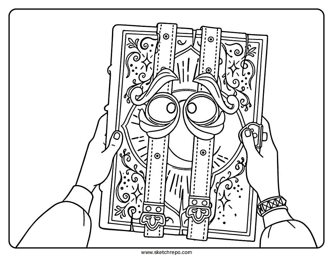 Elias Quire in Hexed Coloring Page