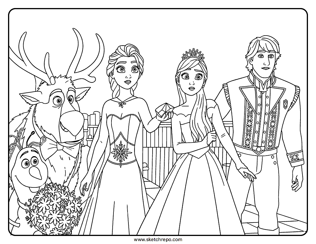 Frozen 3 Coloring Pages