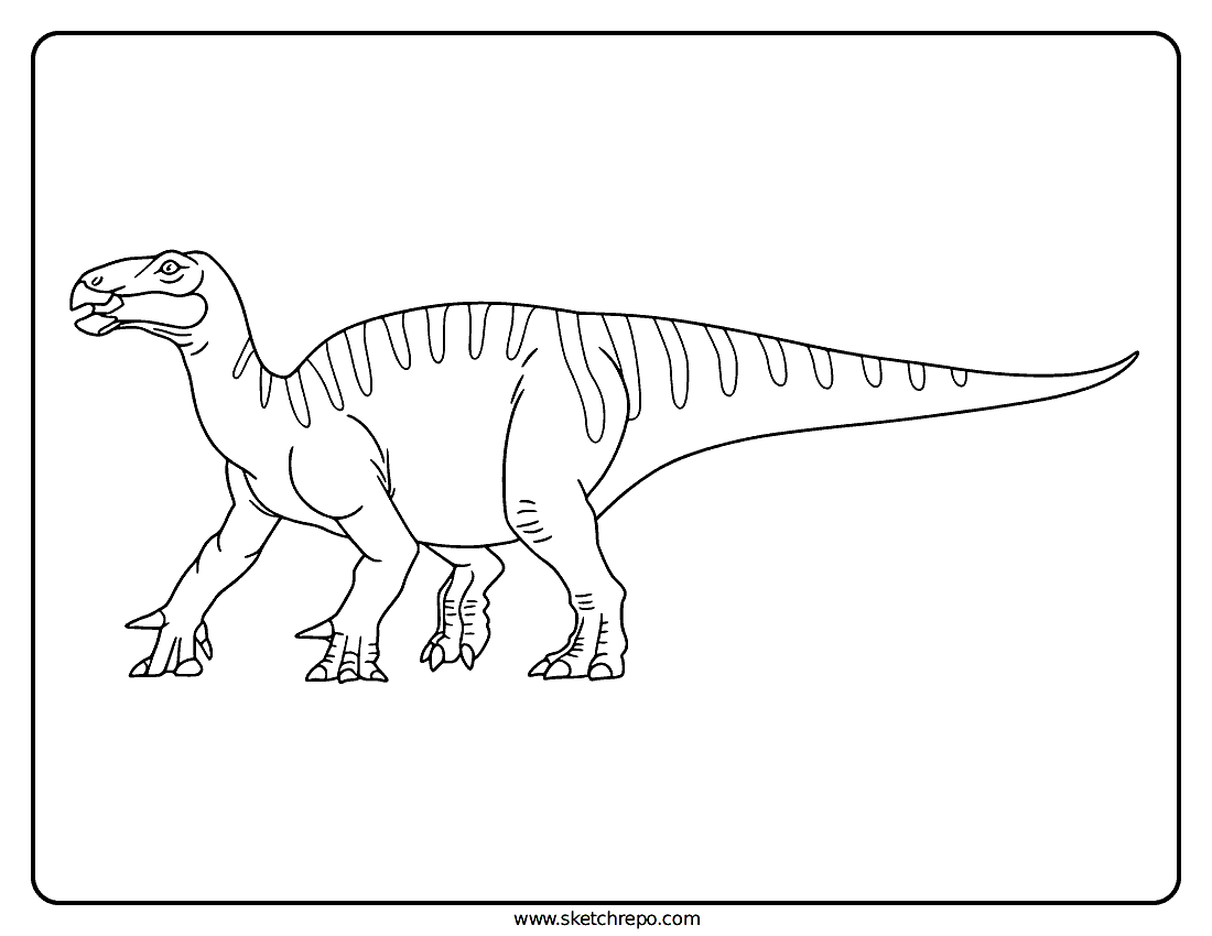 Iguanodon Coloring Page