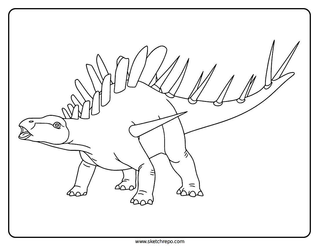 Kentrosaurus Coloring Page