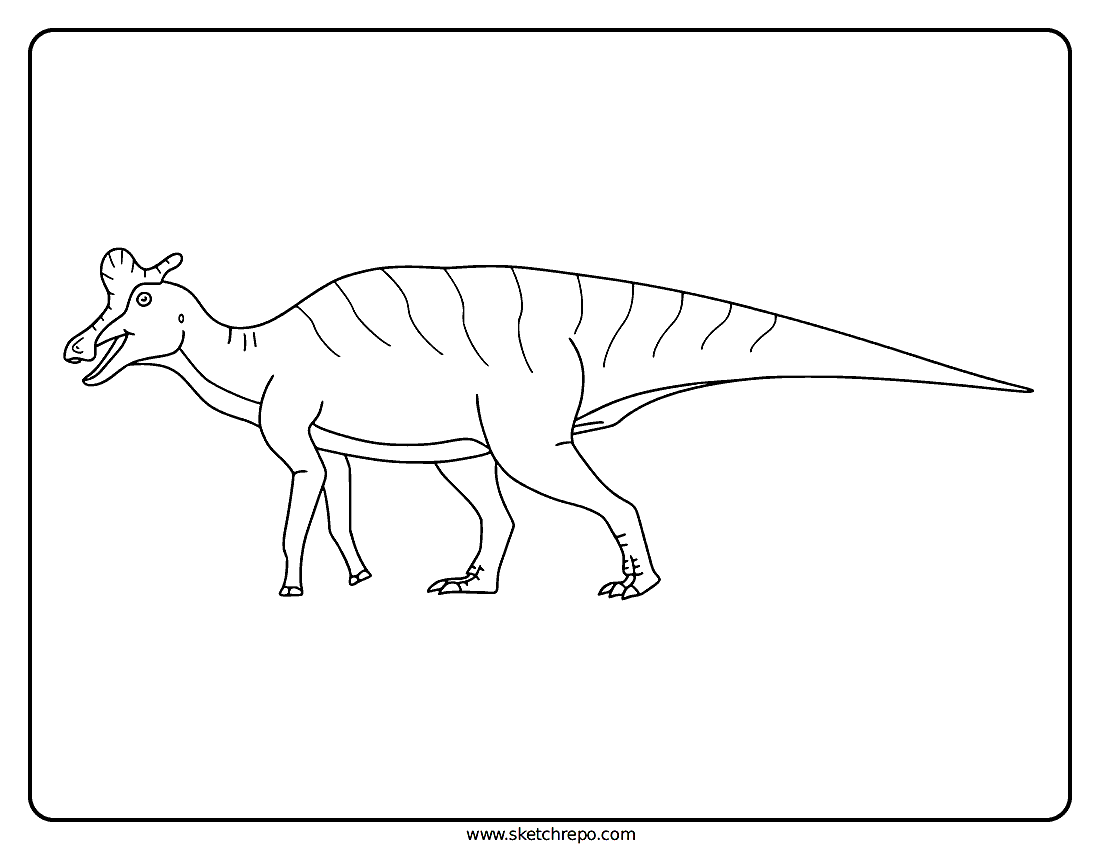 Lambeosaurus Coloring Page