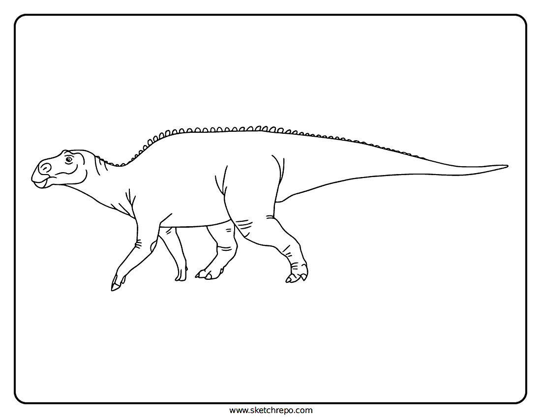 Maiasaura Coloring Page