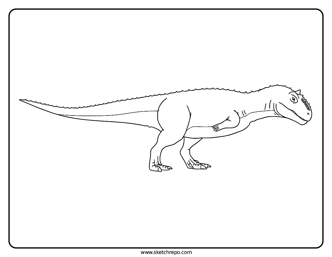 Majungasaurus Coloring Page