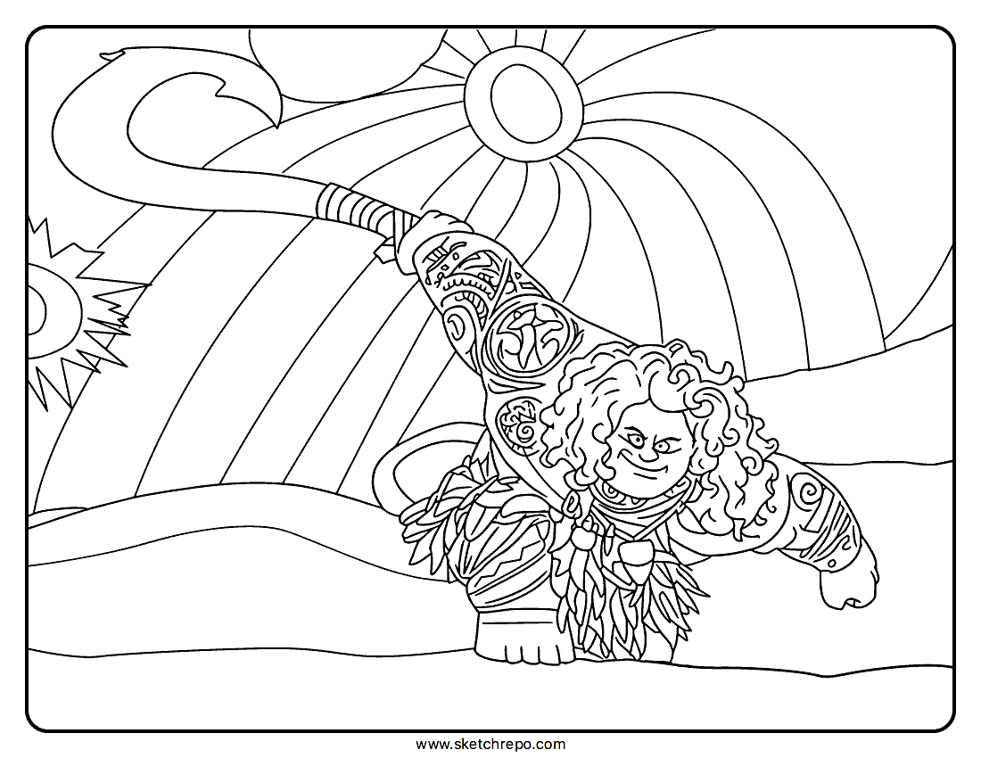 Maui Coloring Page