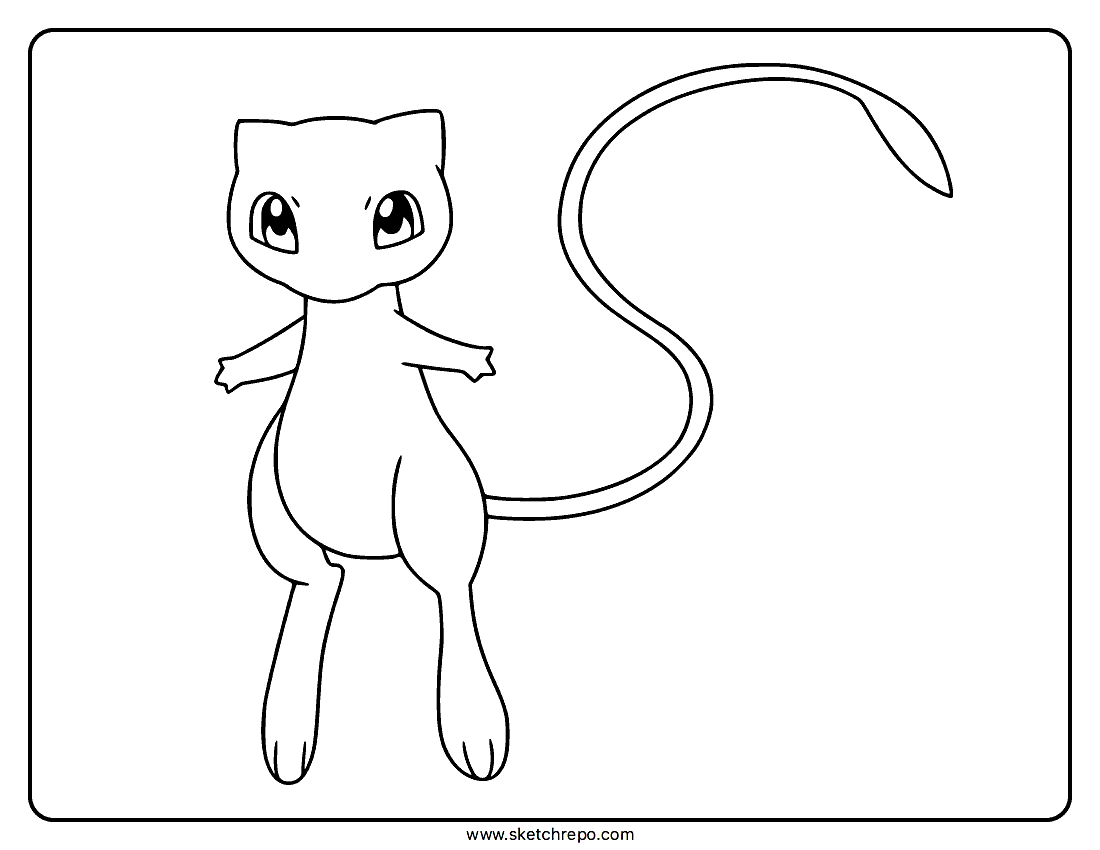 Mew Coloring Page