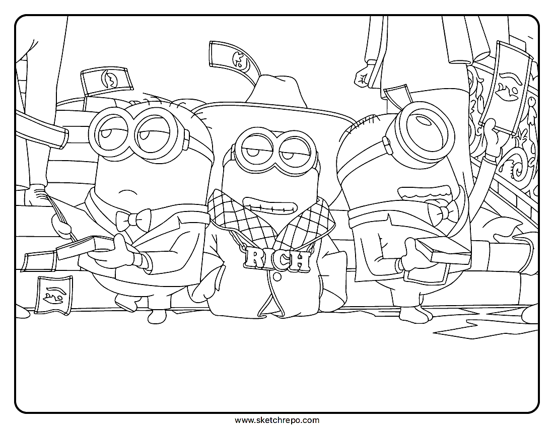 Minion Tycoon Coloring Page