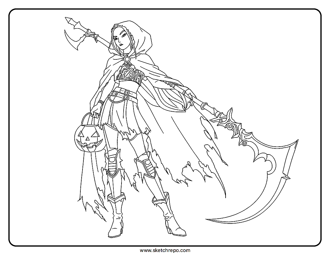 Mira Halloween Coloring Page