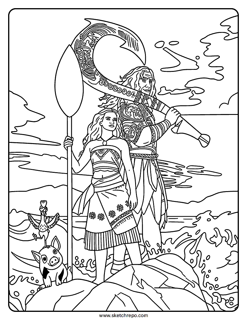 Moana 2026 Coloring Pages