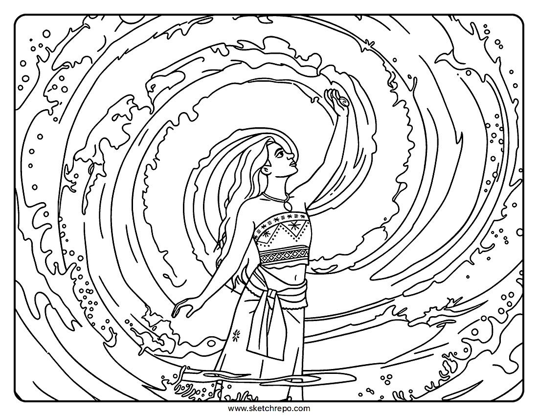 Moana 2026 Movie Coloring Page
