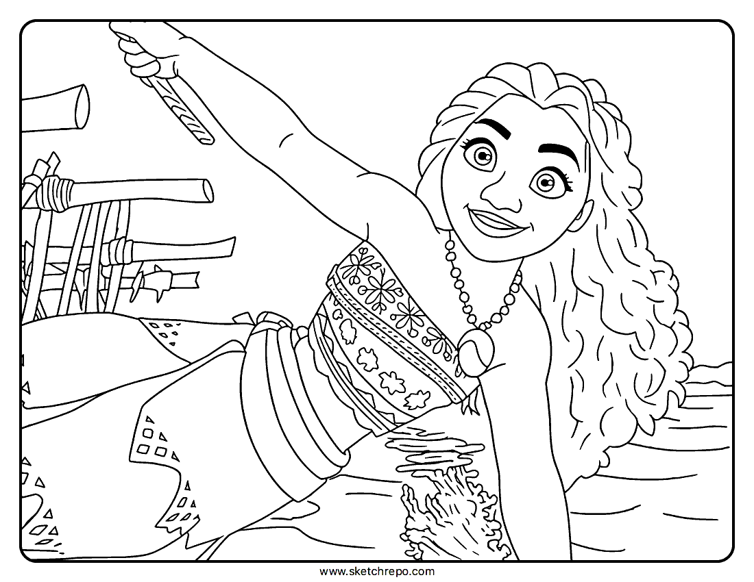Moana Coloring Sheet