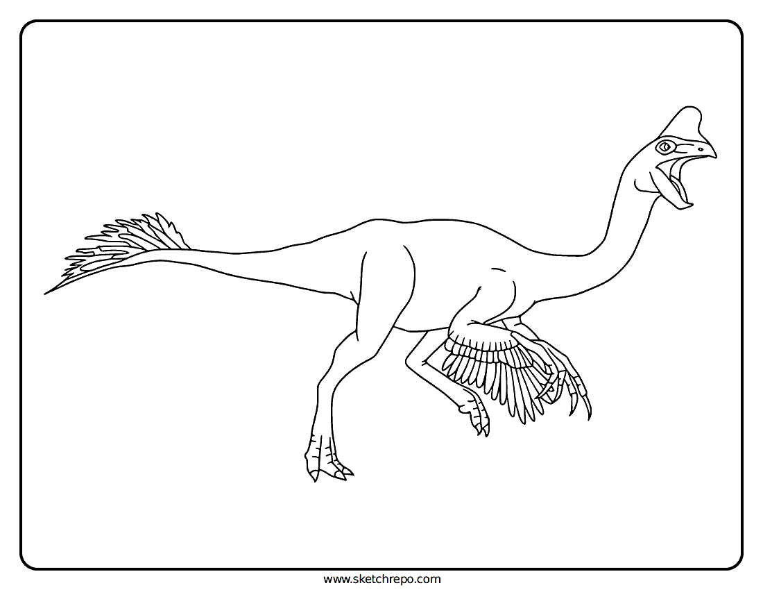 Oviraptor Coloring Page