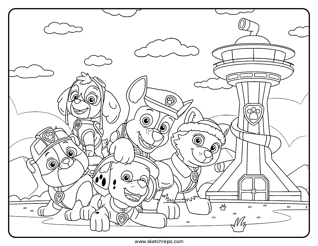 Paw Patrol Coloring Pages