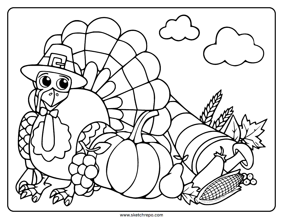 Thanksgiving Coloring Pages Sketch Repo Thanksgiving Coloring Pages Sketch Repo
