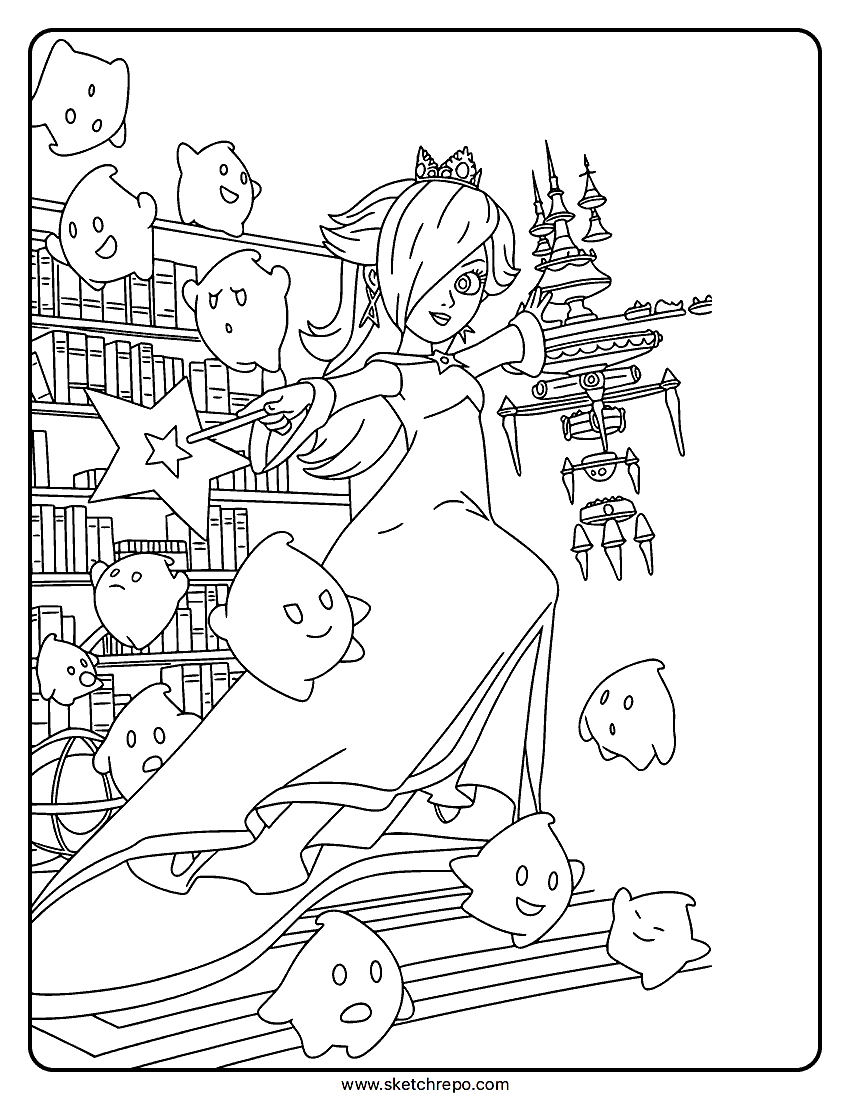 TSMGM Rosalina Coloring Page