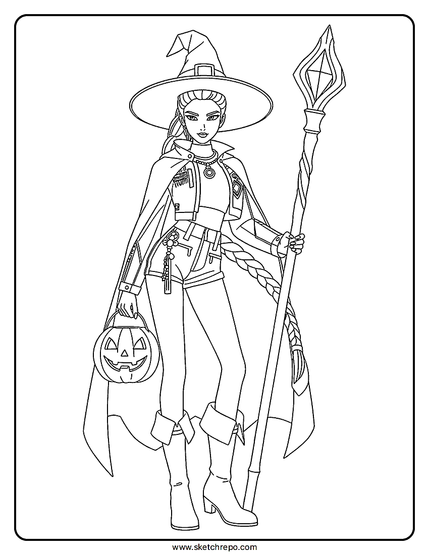 Rumi Halloween Coloring Page