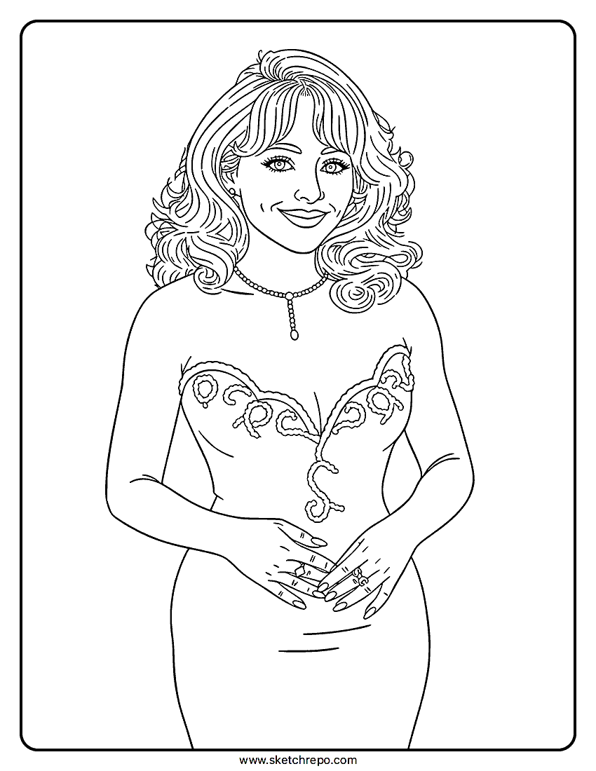 Sabrina Carpenter Mtv Music Awards Coloring Page