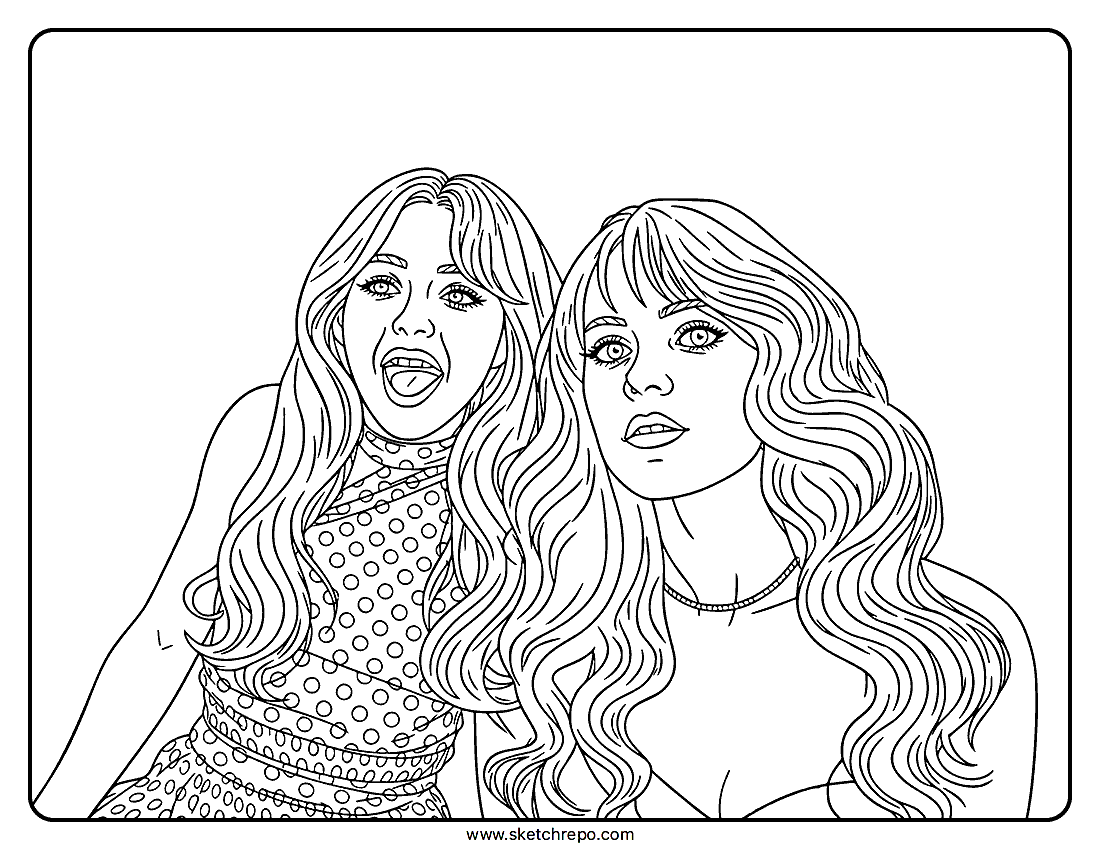 Sabrina Carpenter Taste Coloring Page