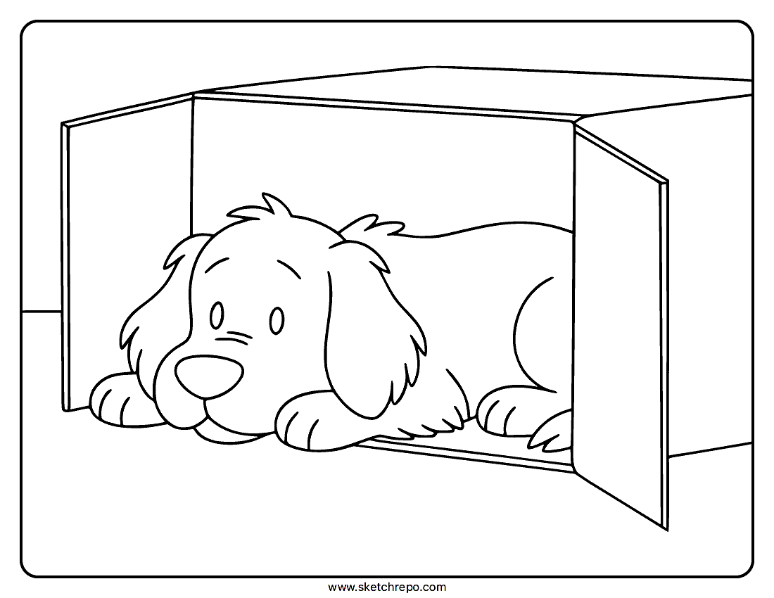 Small Dog Coloring Page
