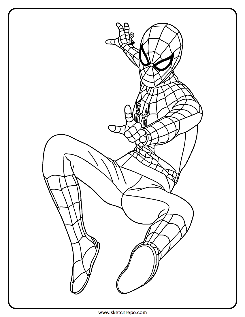 Spider Man Brand New Day Hot Toys Coloring Page