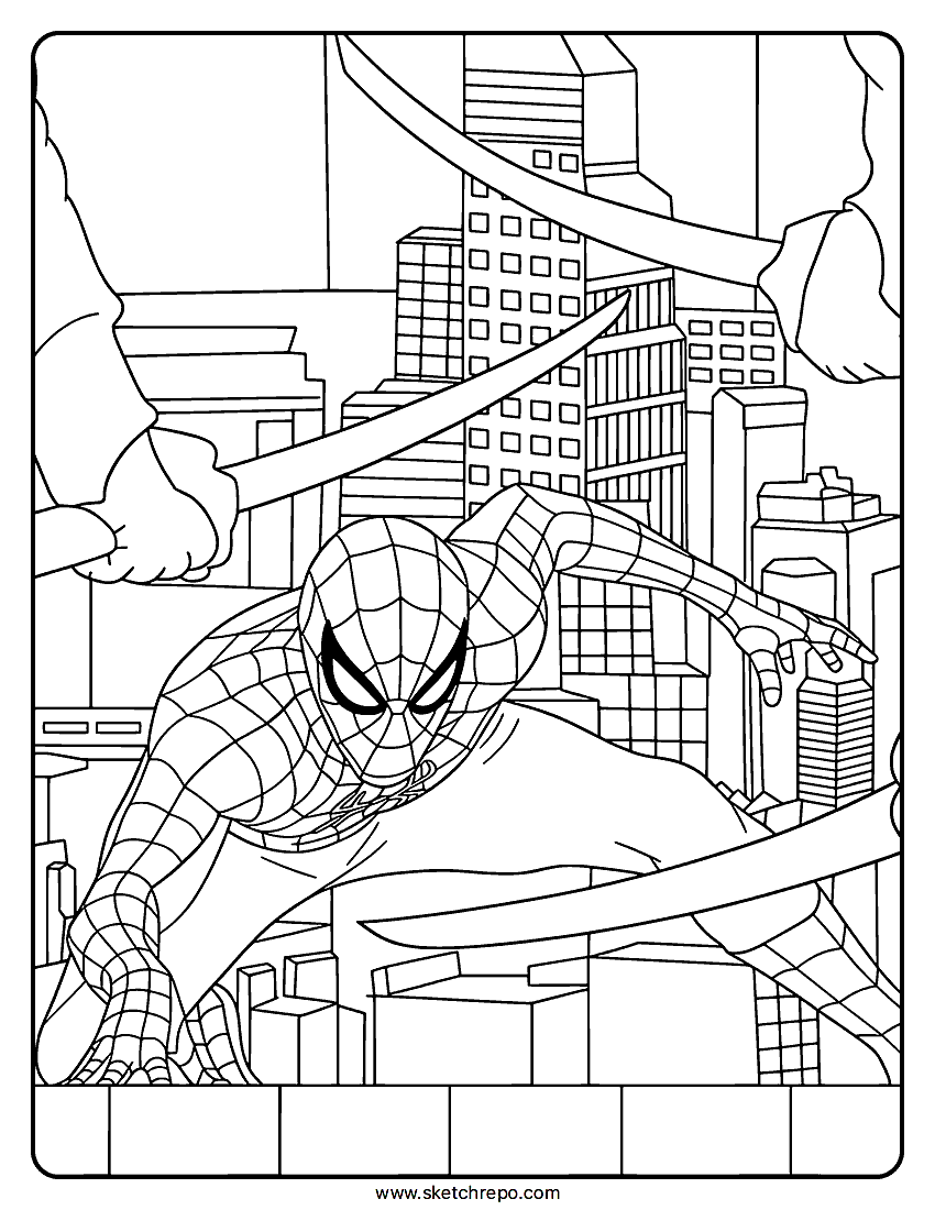 Spider Man Brand New Day Coloring Sheet