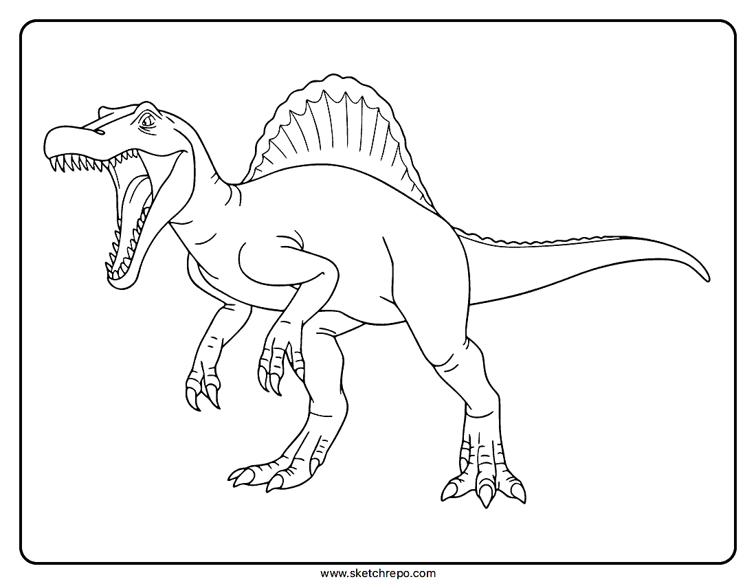 Spinosaurus Coloring Page