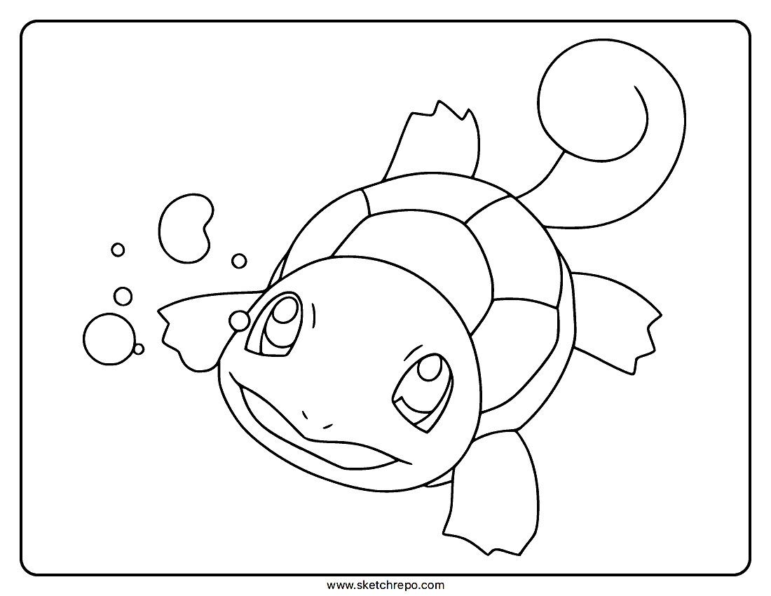 Squirtle 68/82 Coloring Page