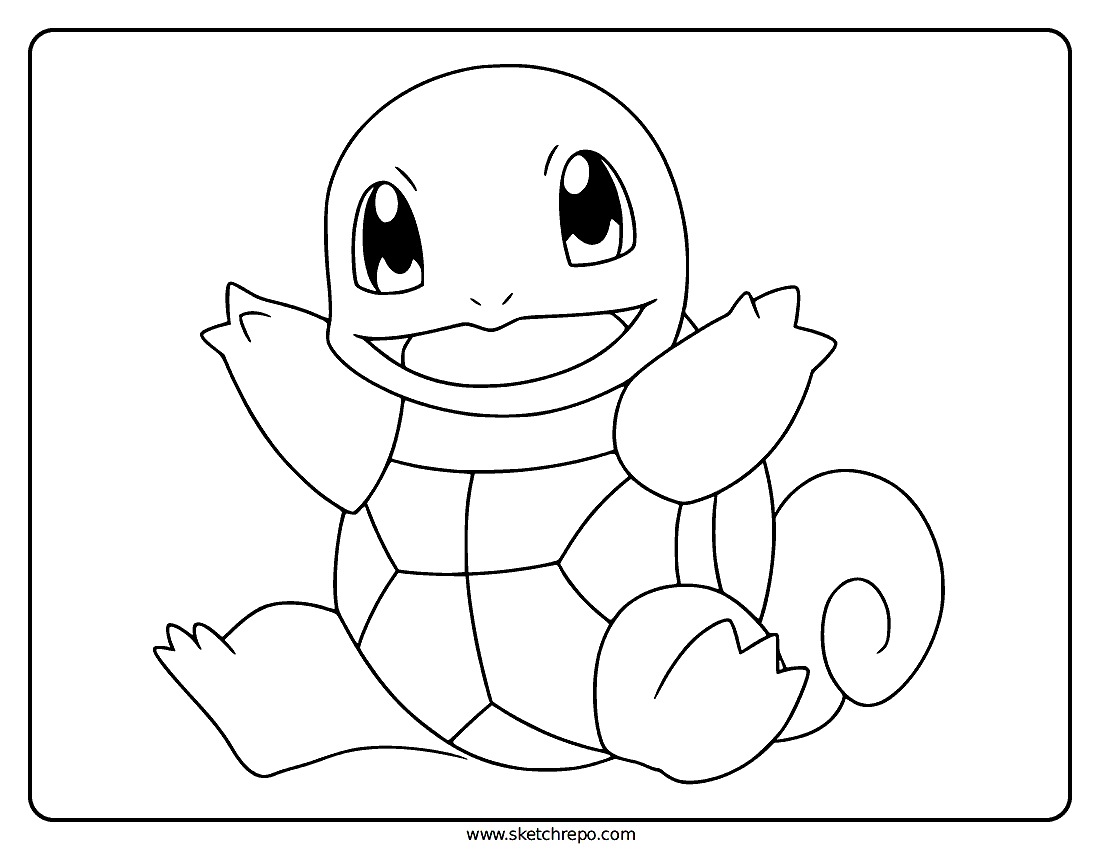Squirtle Coloring Pages