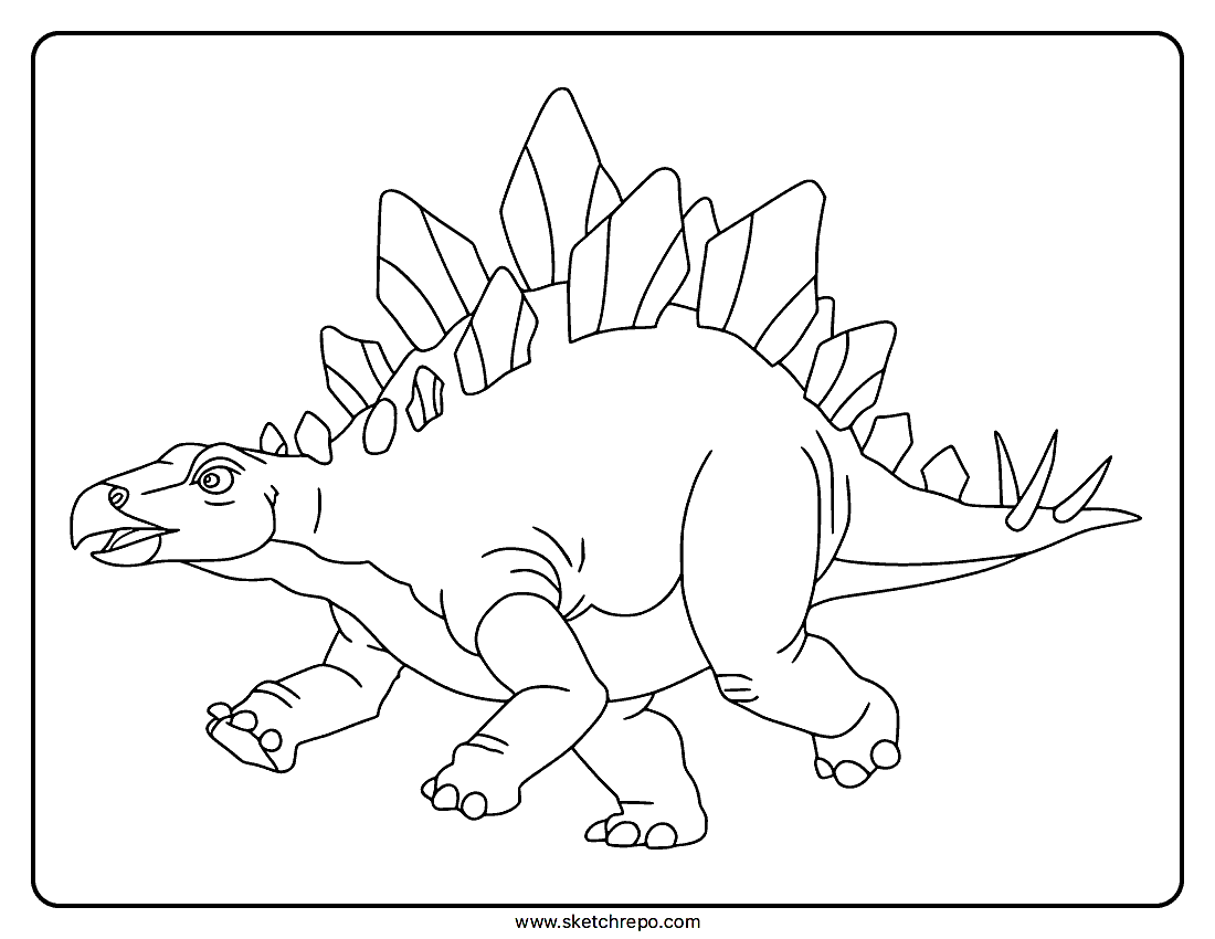 Stegosaurus Dinosaur Coloring Page