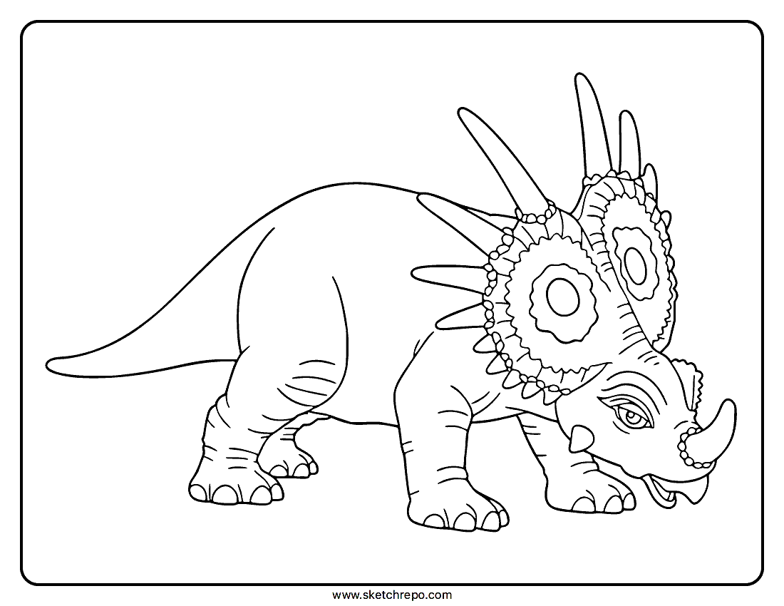 Styracosaurus Coloring Page