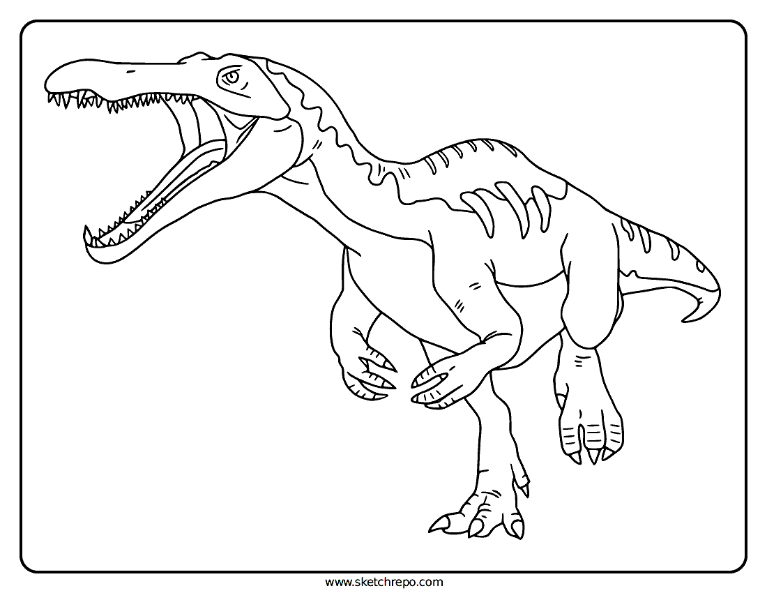 Suchomimus Coloring Page