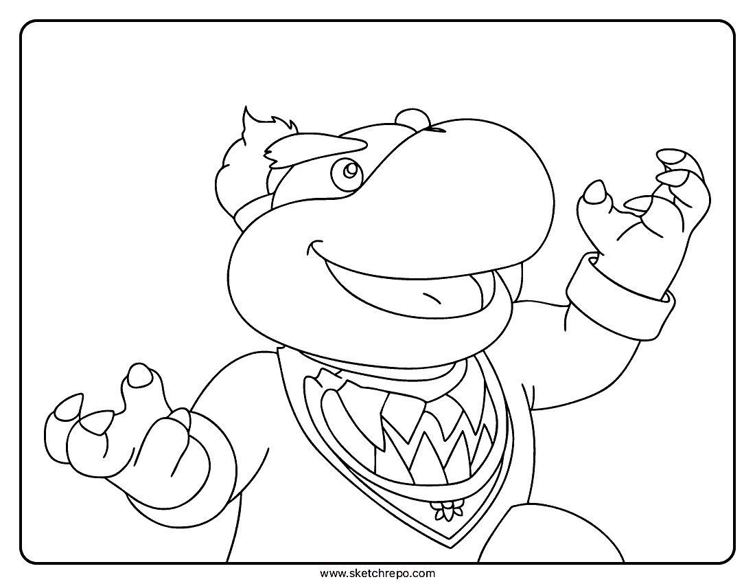 Super Mario Galaxy Movie: Bowser Jr. Coloring Page
