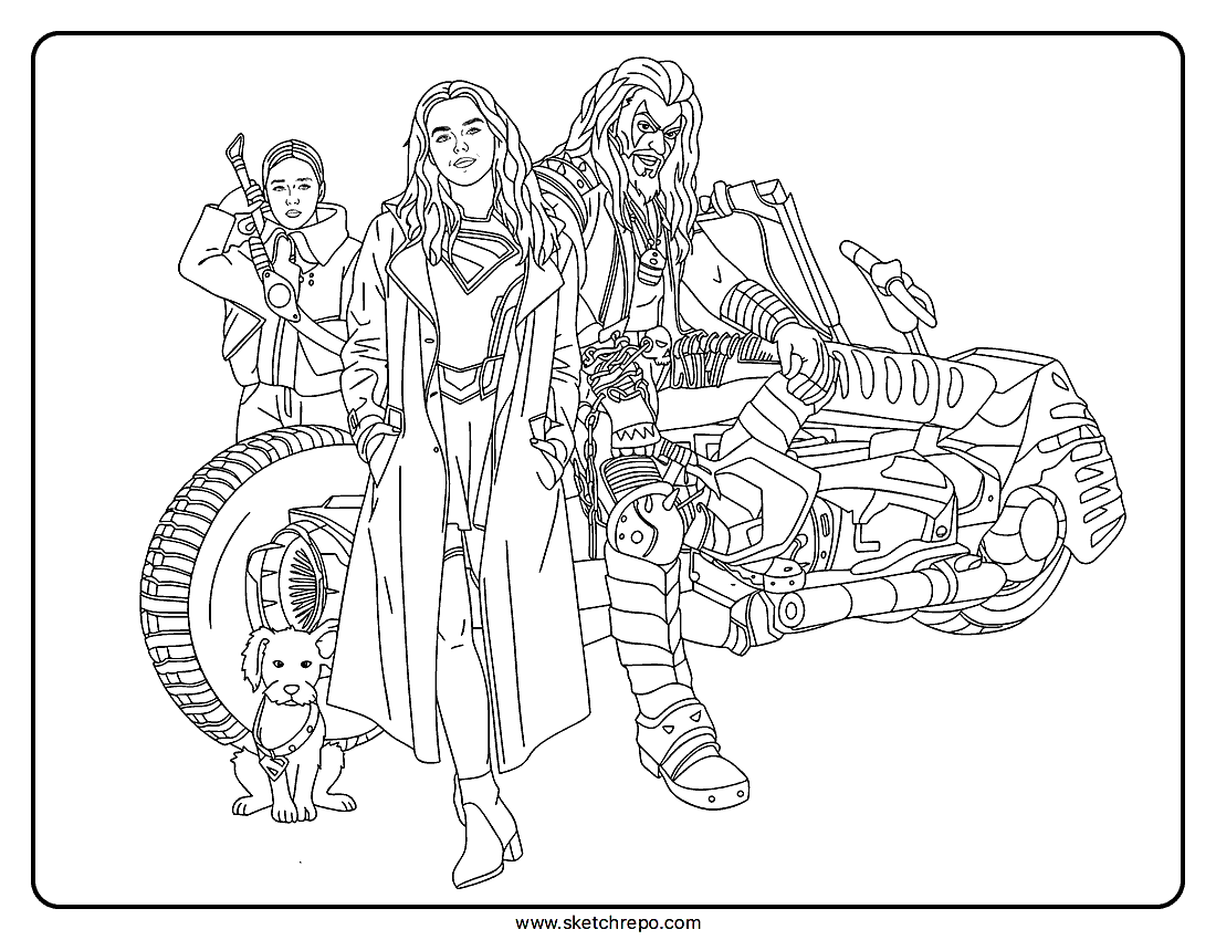 2026 Supergirl Coloring Pages