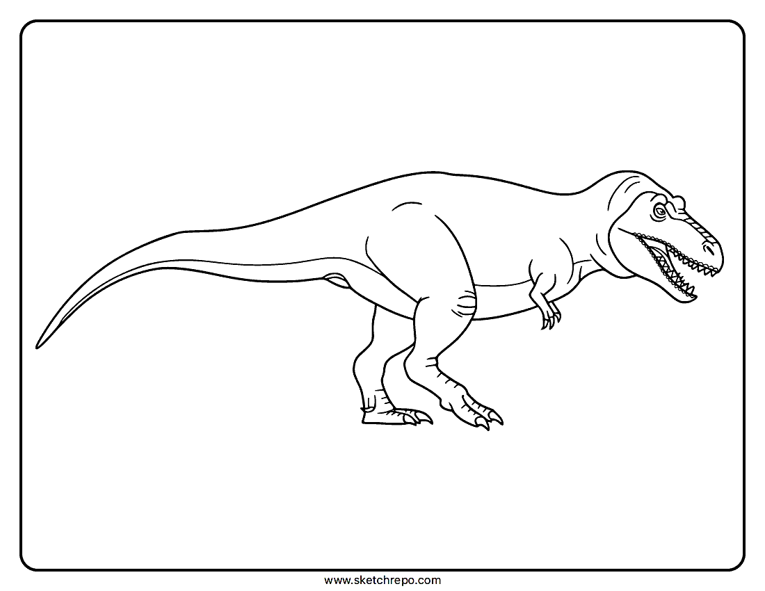 Tarbosaurus Coloring Page
