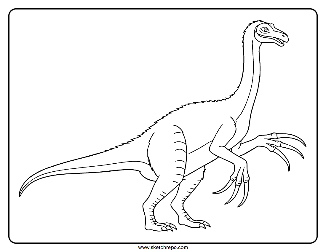 Therizinosaurus Coloring Page