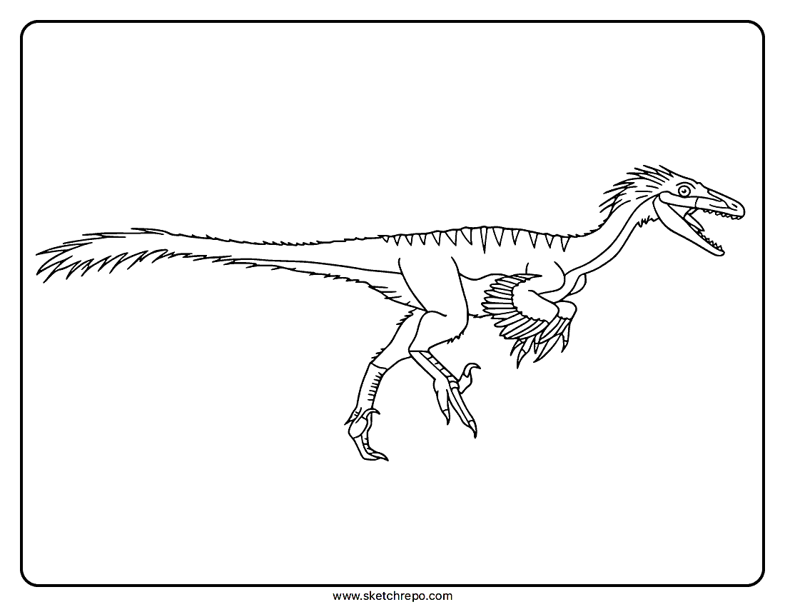 Troodon Coloring Page