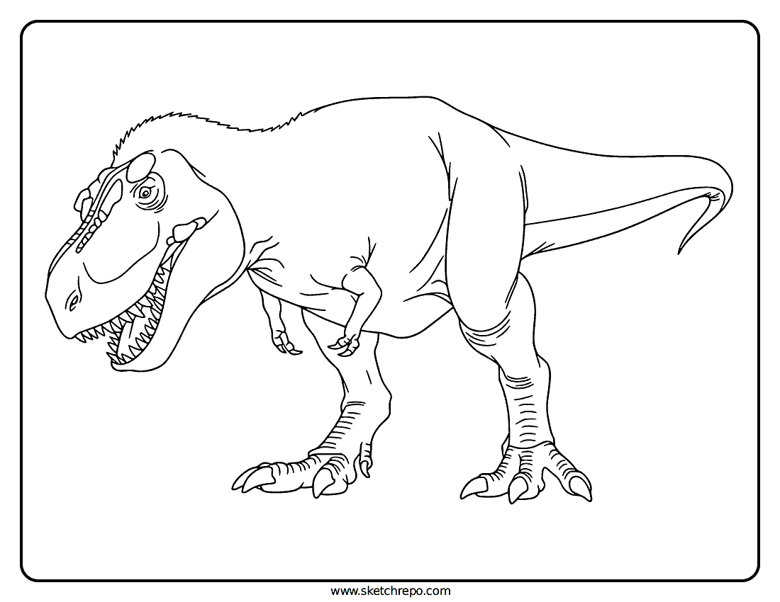 Tyrannosaurus Rex Coloring Page
