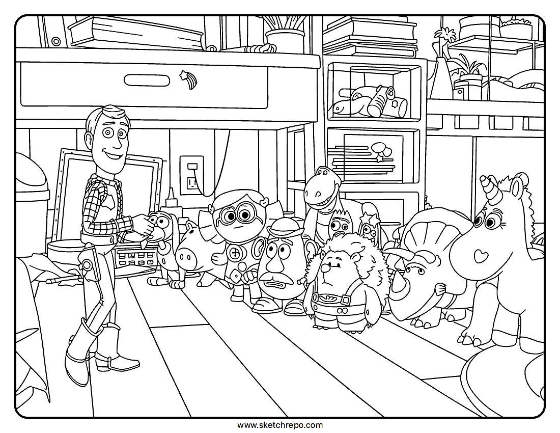 Wood's Return Coloring Page