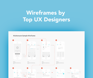 Wireframes by Top UX Designers